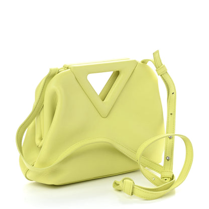 Bottega Veneta Calfskin Small The Point Triangle Bag Seagrass 2 of 7