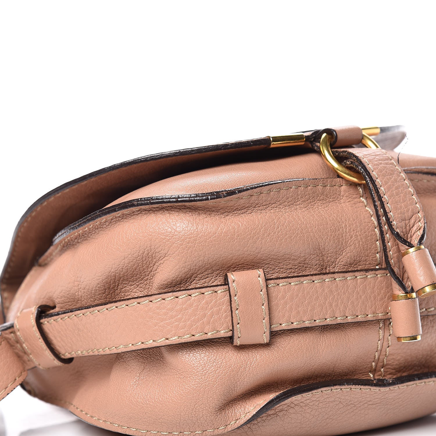 Chloe Calfskin Mini Marcie Round Crossbody Bag Nude 20 of 22