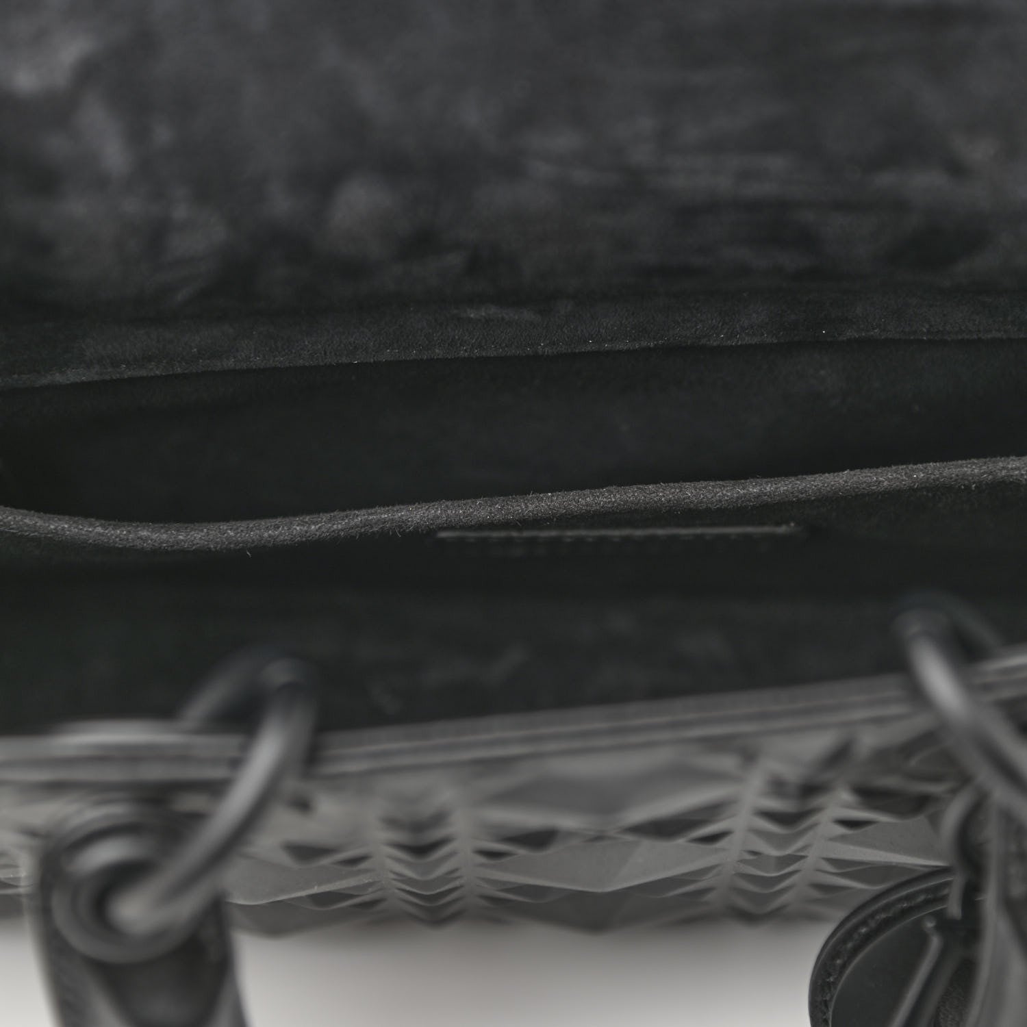 Christian Dior Calfskin Cannage Diamond Medium Lady D-Joy Black 11 of 11