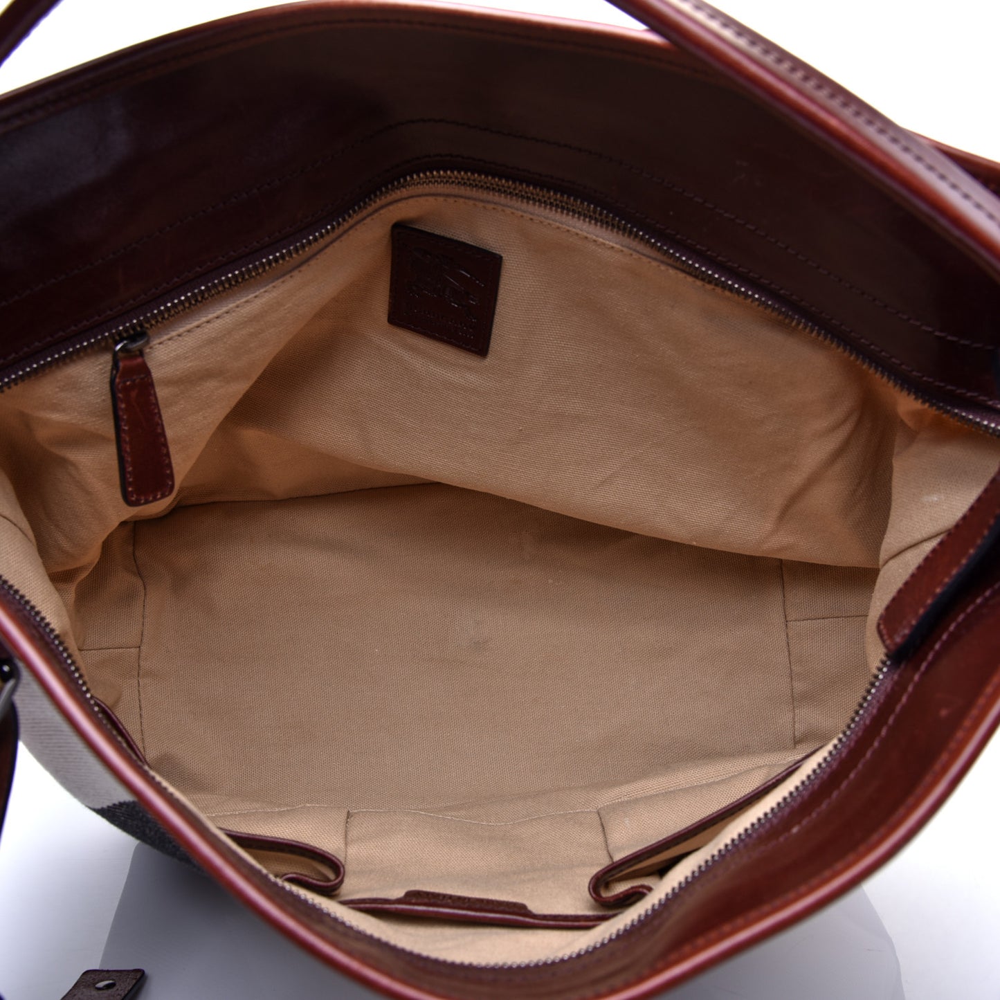 Canvas Mega Check Hobo Brown