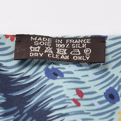 Hermes Silk Dans un Jardin Anglais Twilly Canard Vert Jaune 3 of 5