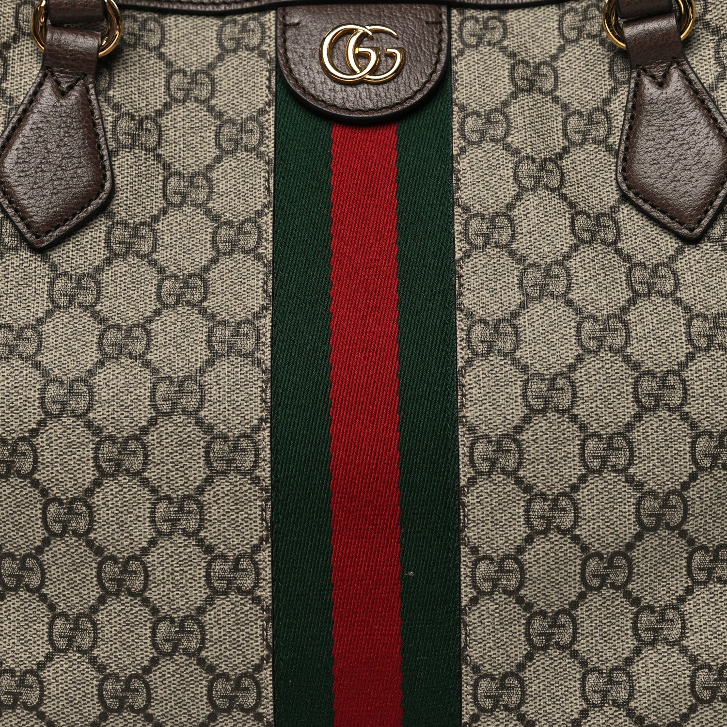 Gucci GG Supreme Monogram Medium Ophidia Shopping Tote Brown 8 of 10