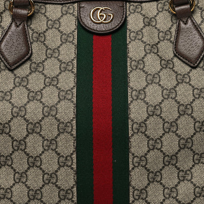 Gucci GG Supreme Monogram Medium Ophidia Shopping Tote Brown 8 of 10