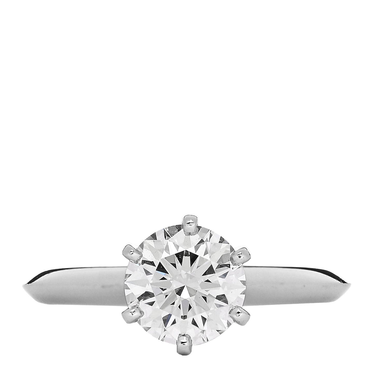 Platinum Diamond 1.26ct Solitaire Engagement Ring 49 4.75