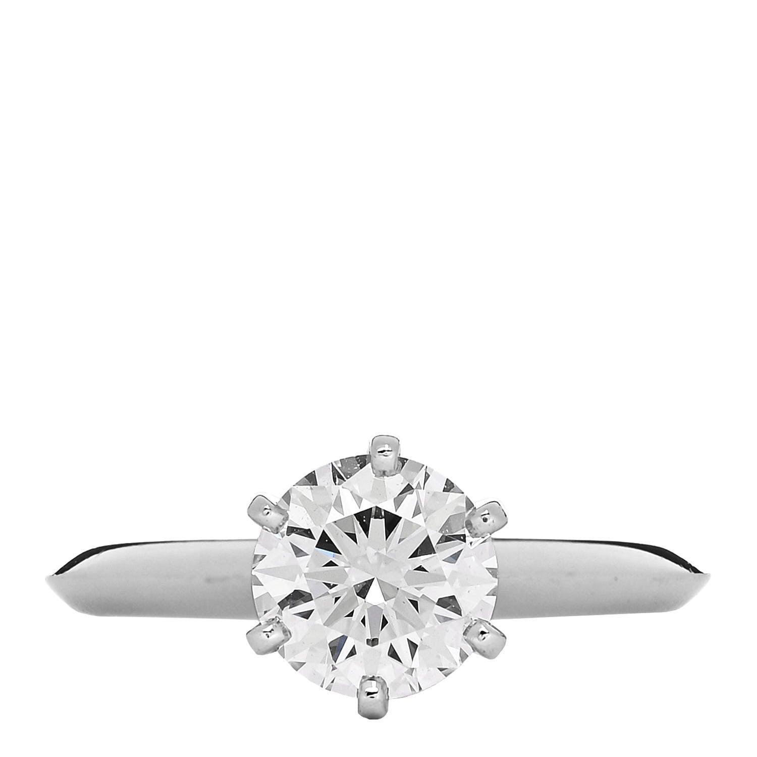 Tiffany Platinum Diamond 1.26ct Solitaire Engagement Ring 49 4.75 1 of 7
