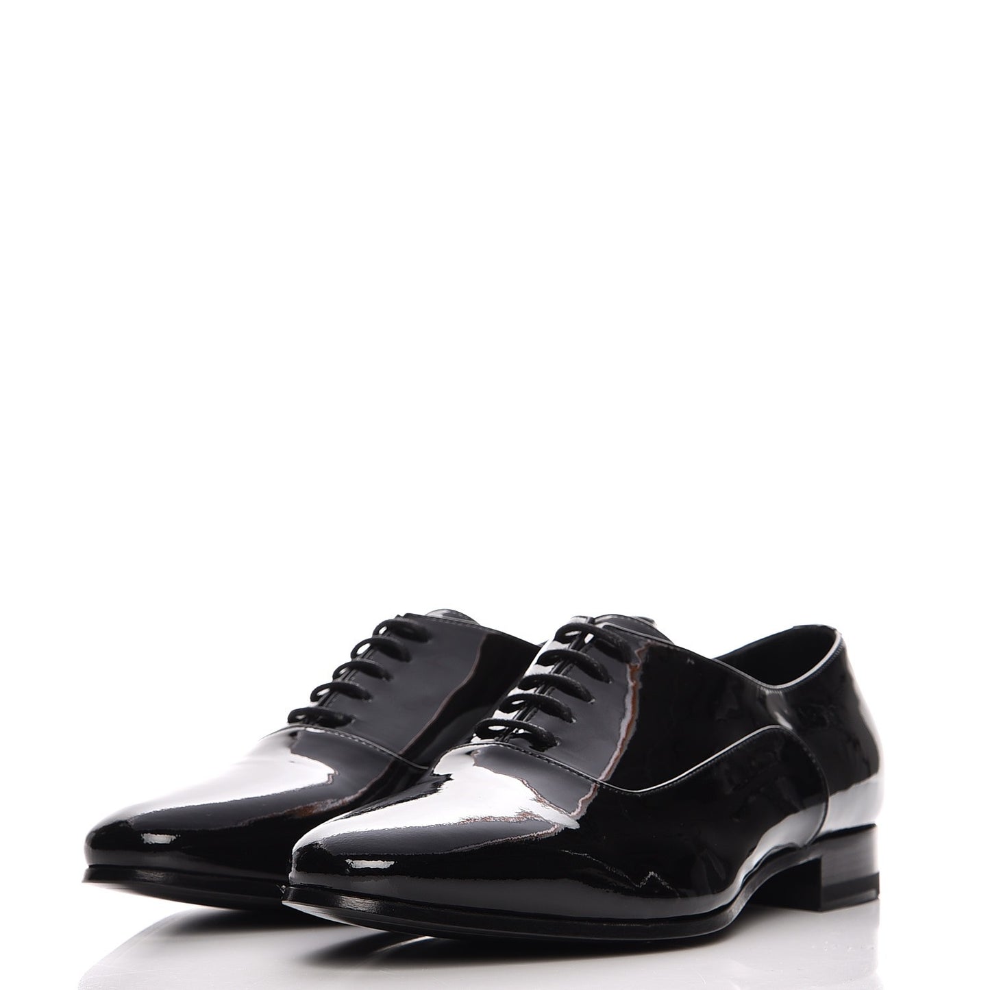 Calfskin Patent LuLu 20 Lace Up Oxfords 35 Black