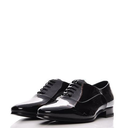 Saint Laurent Calfskin Patent LuLu 20 Lace Up Oxfords 35 Black 2 of 8