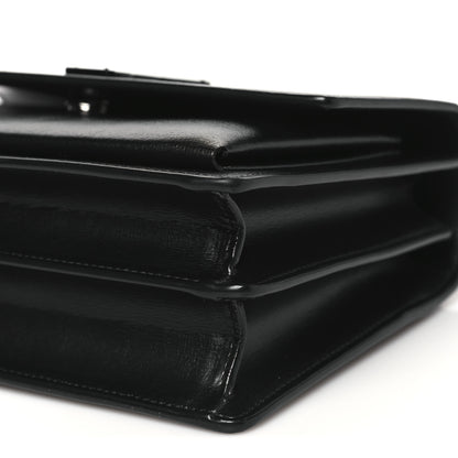 Saint Laurent Calfskin Medium Monogram Monochrome Sunset Black 10 of 11