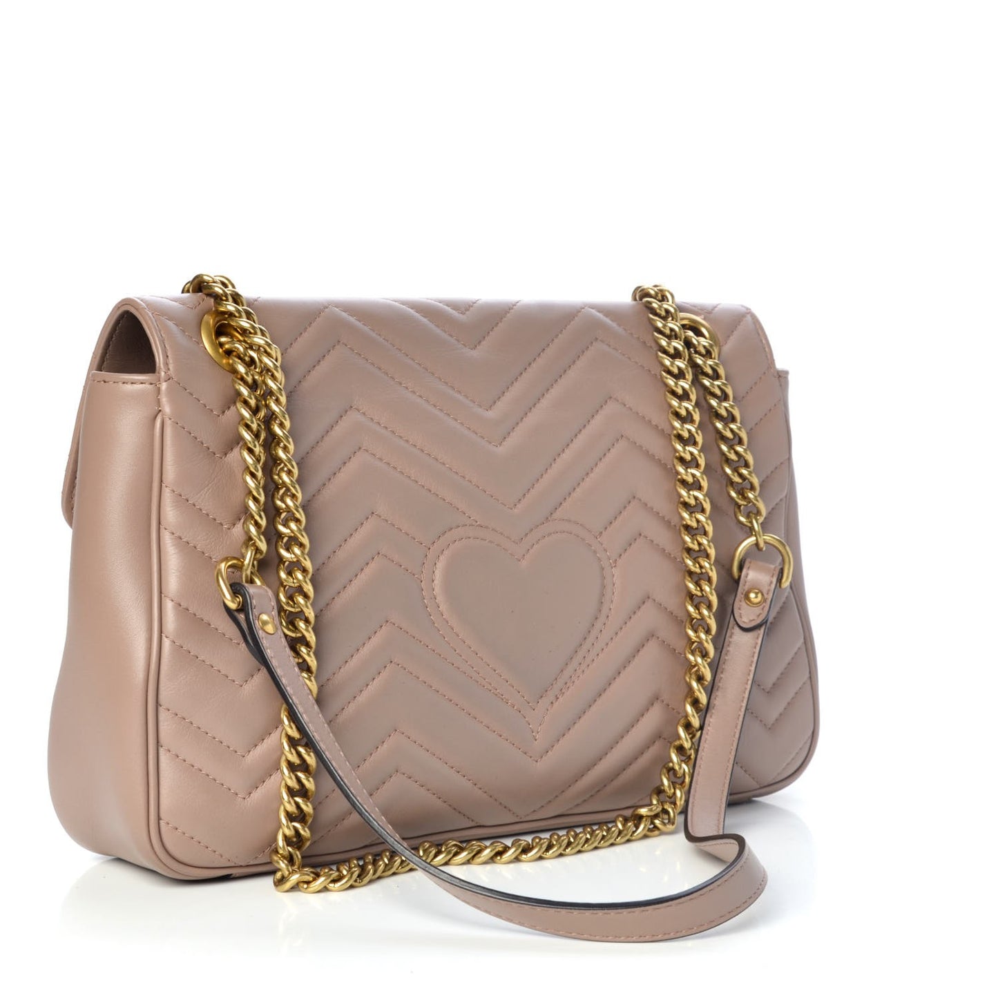 Calfskin Matelasse Medium GG Marmont Shoulder Bag Porcelain Rose