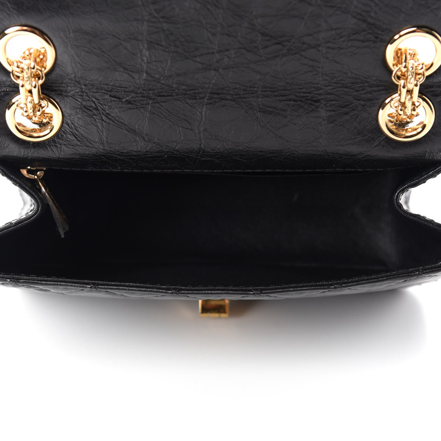 Chanel Aged Calfskin Quilted 2.55 Reissue Mini Flap Black 5 of 10