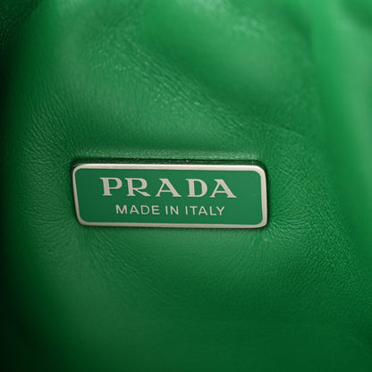 Prada Nappa Soft Padded Small Double Handled Shoulder Bag Mango 6 of 12