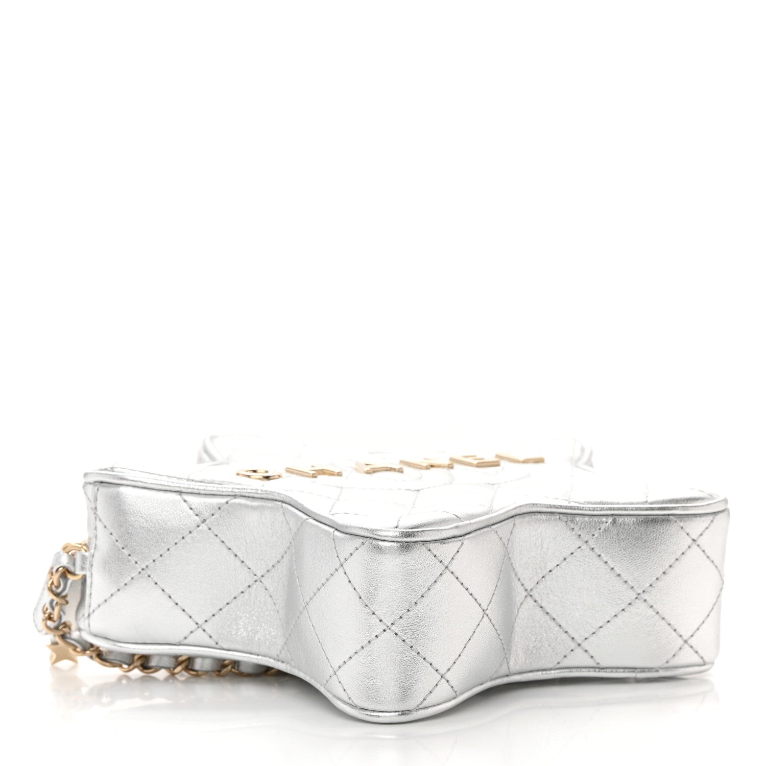 Chanel Metallic Lambskin Walk Of Fame Bag Silver 4 of 12