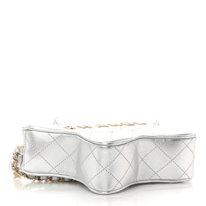 Chanel Metallic Lambskin Walk Of Fame Bag Silver 4 of 12