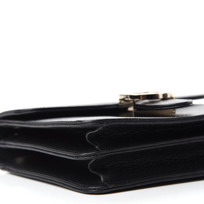 Gucci Dollar Calfskin Small Interlocking G Shoulder Bag Black 6 of 10