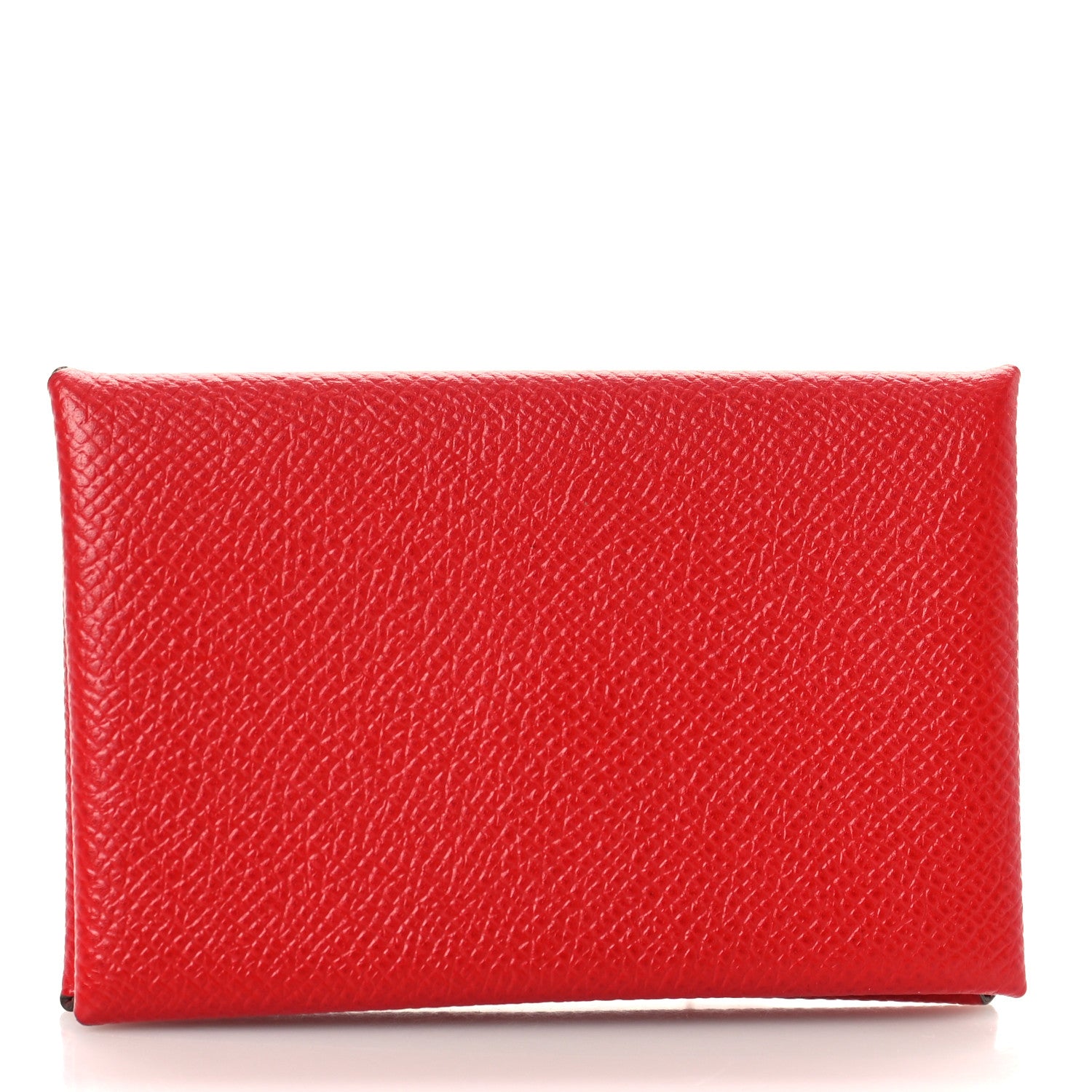 Hermes Epsom Calvi Card Case Rouge Casaque 3 of 8