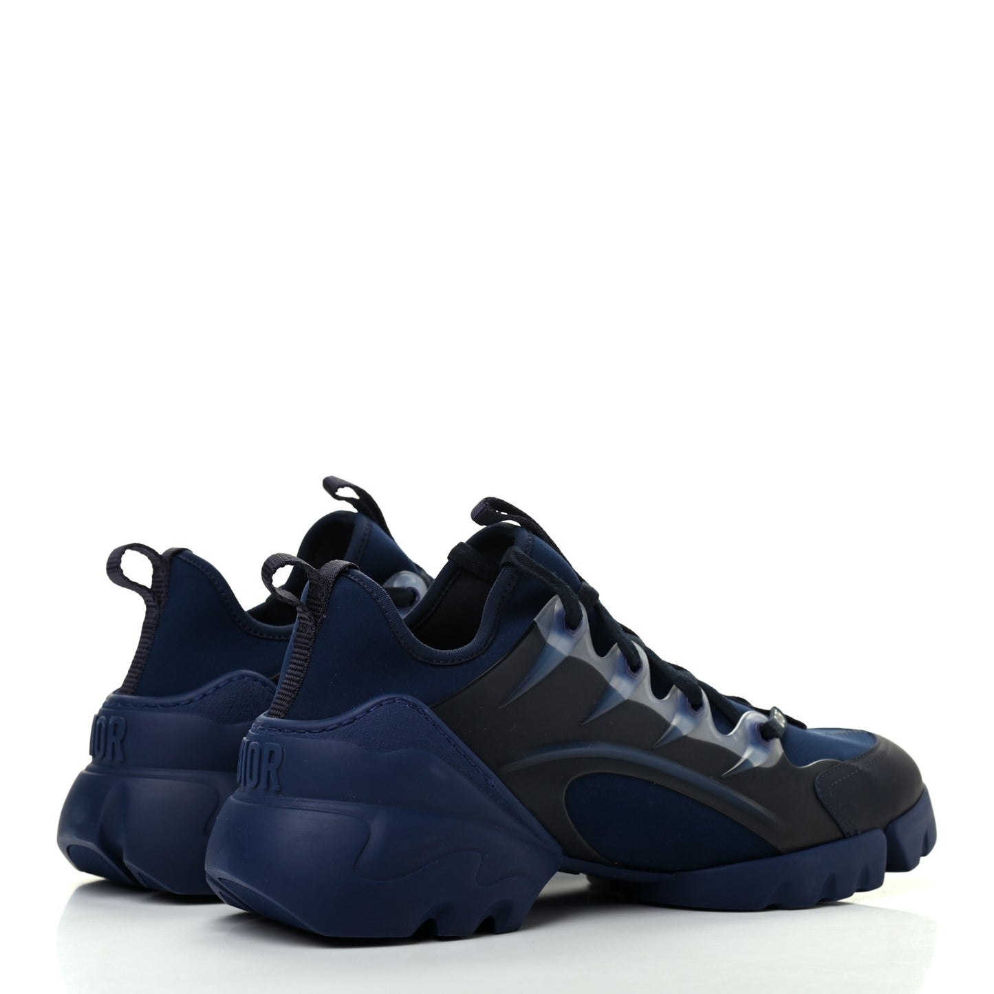 Neoprene Rubber Womens D-Connect Sneakers 40.5 Indigo Blue