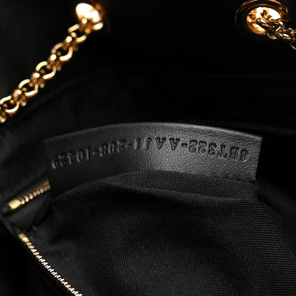 Fendi Vitello Grace King Karligraphy Chain Bucket Bag Black Bisquit 8 of 12
