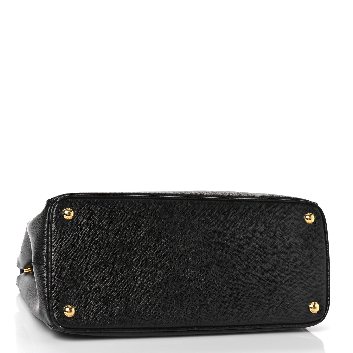 Saffiano Medium Galleria Double Zip Tote Black