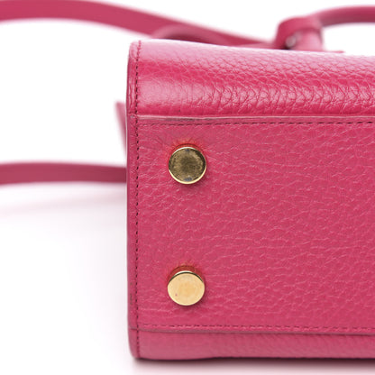 Saint Laurent Grained Calfskin Nano Sac De Jour Fuchsia 11 of 13
