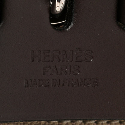 Hermes Military Toile Vache Hunter Herbag a Dos Zip Retourne Backpack Ebene Naturel 7 of 12