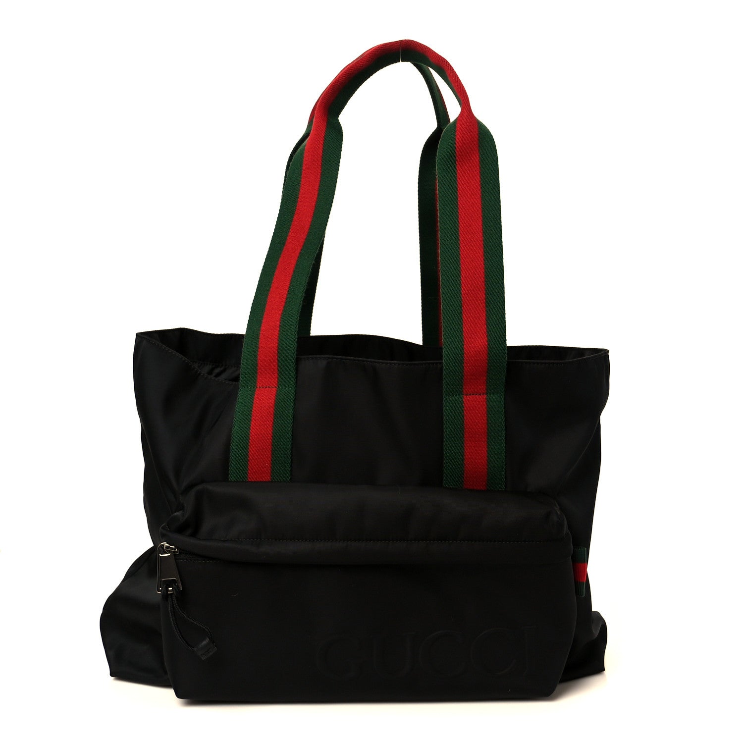 Gucci Nylon Logo Tote Black 1 of 12