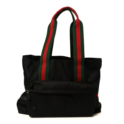Gucci Nylon Logo Tote Black 1 of 12
