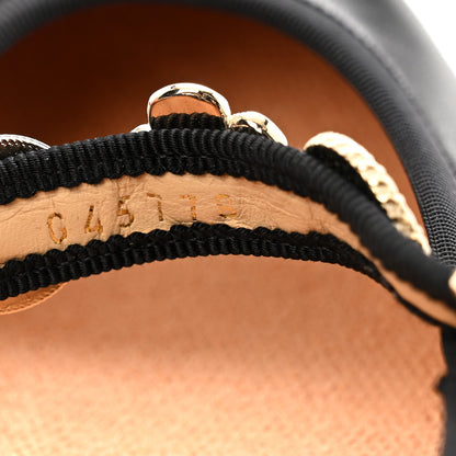 Chanel Lambskin Charm Mary Jane Flats 39 Black 9 of 10