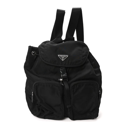 Prada Tessuto Nylon Saffiano Vela Backpack Black 1 of 10
