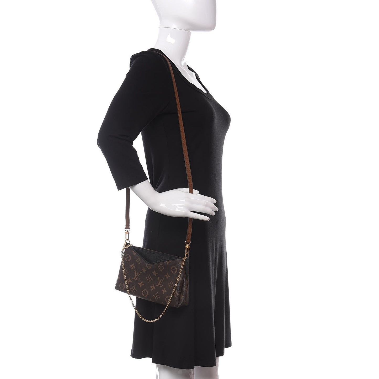 Monogram Pallas Clutch Black
