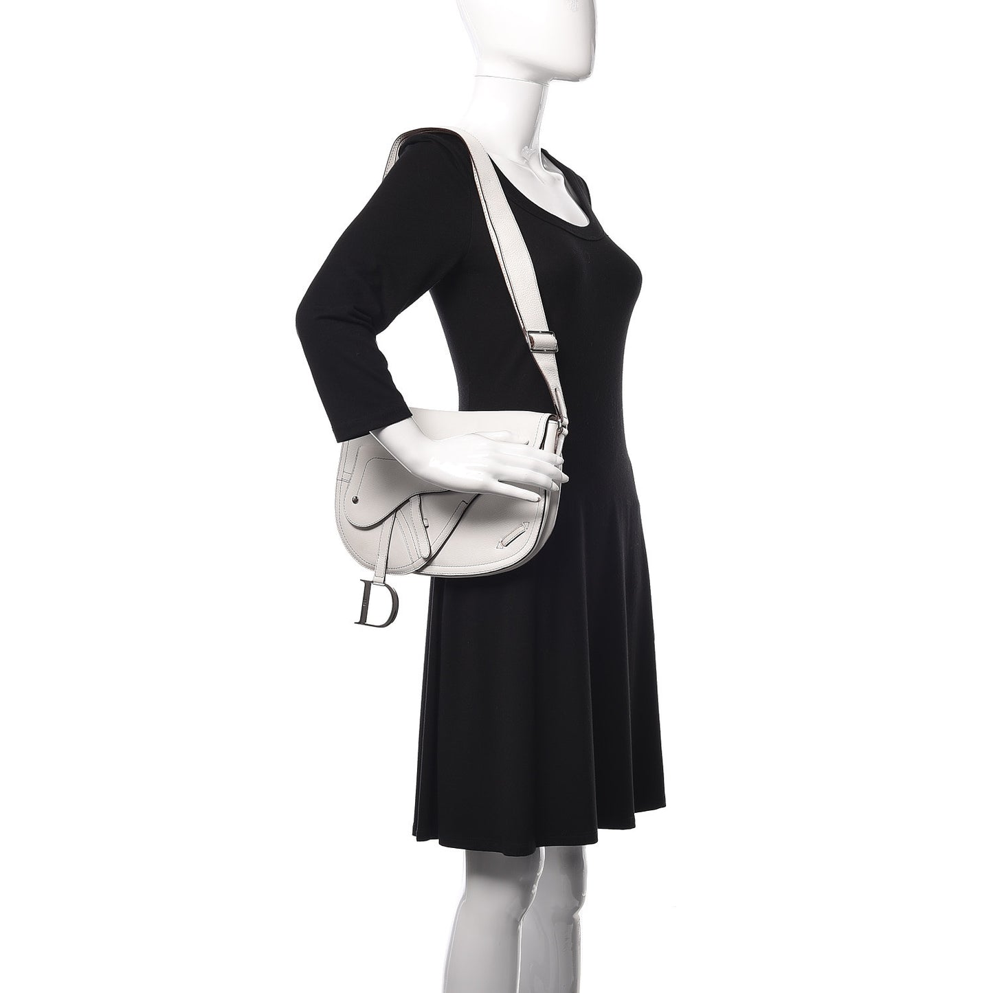 Calfskin Saddle Bag White
