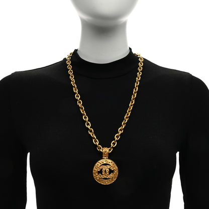 Chanel CC Chain Pendant Long Necklace Gold 2 of 5