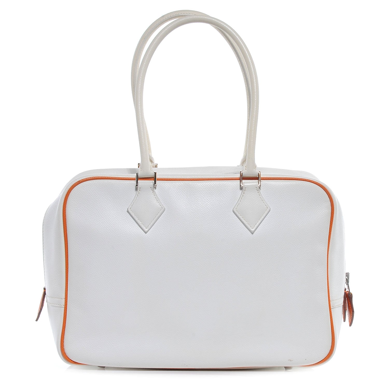 Hermes Epsom Bi Color Plume 28 Blanc Potiron 1 of 8