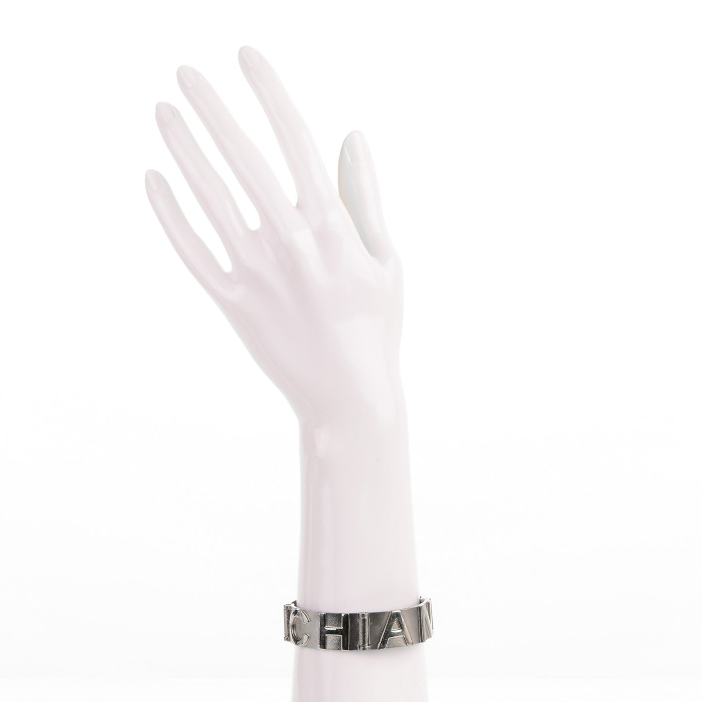 Metal Logo Bracelet Silver