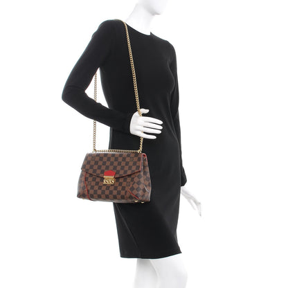 Louis Vuitton Damier Ebene Caissa Clutch Cherry 2 of 7