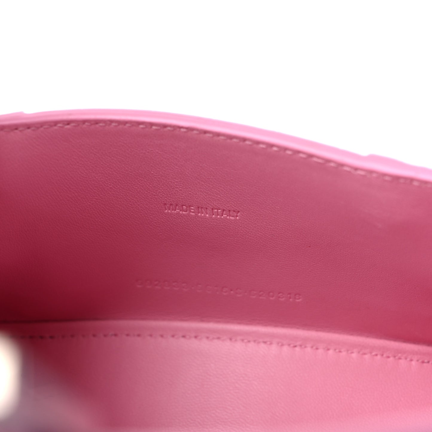 Shiny Calfskin Crocodile Embossed Hourglass Top Handle Bag XS Pink