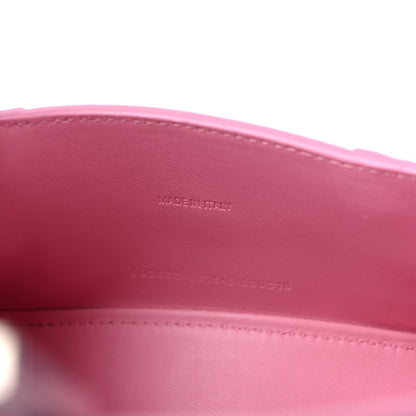 Balenciaga Shiny Calfskin Crocodile Embossed Hourglass Top Handle Bag XS Pink 7 of 15