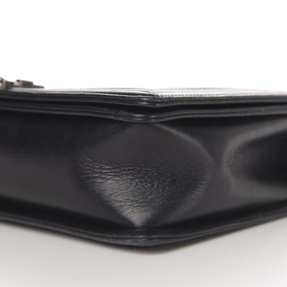 Chanel Calfskin Embossed Stitch Large Boy Flap Black 11 of 12