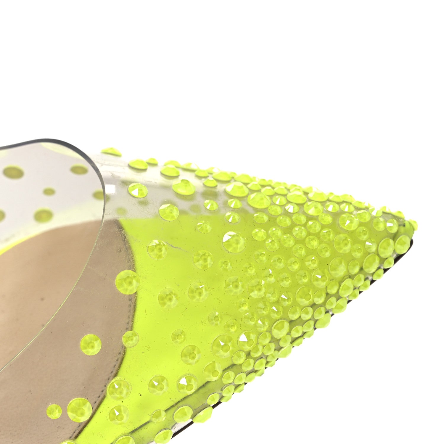 Christian Louboutin PVC Fluo Mat Spikaqueen 100 Pumps 37.5 Version Yellow Fluo 12 of 13