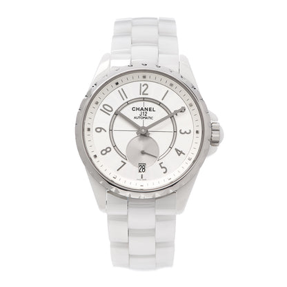 Chanel Stainless Steel Ceramic 38mm J12 Chrono Automatic Watch White 1 of 6