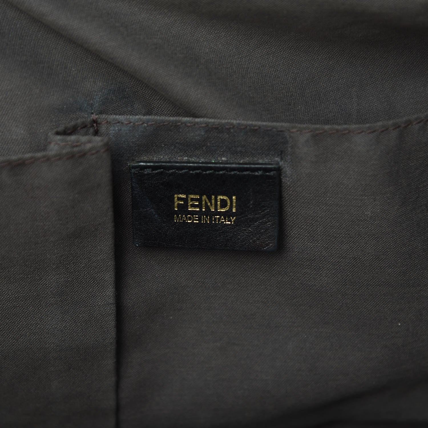 Fendi Metallic Nubuck Medium Chains Tote Black 6 of 14