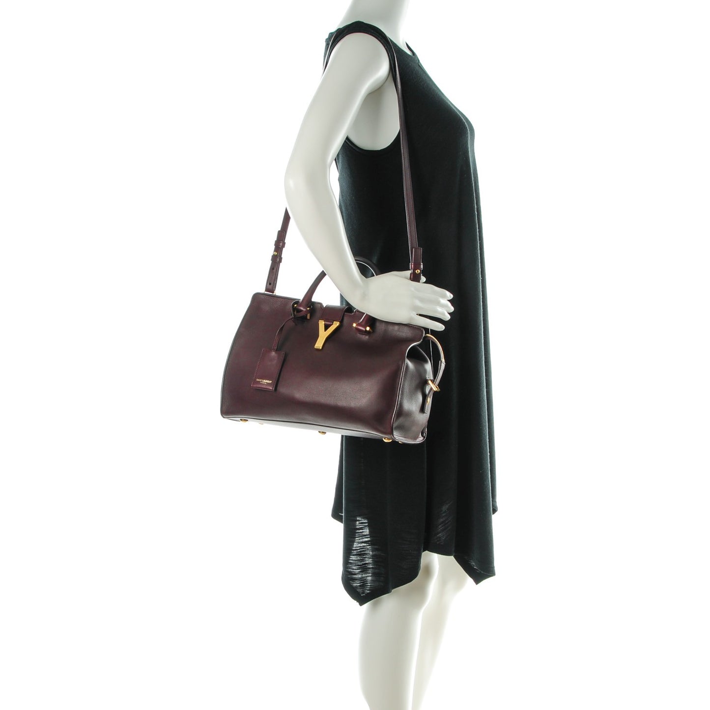 Calfskin Small Classic Y Cabas Bordeaux
