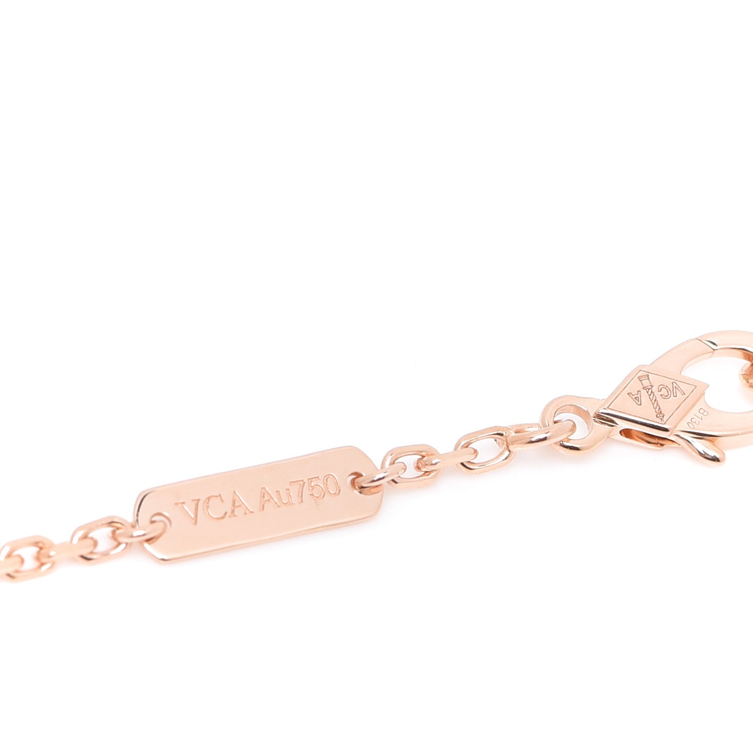 Van Cleef & Arpels 18K Rose Gold Carnelian Onyx Lucky Spring Closed Wing Ladybug Bracelet 5 of 6