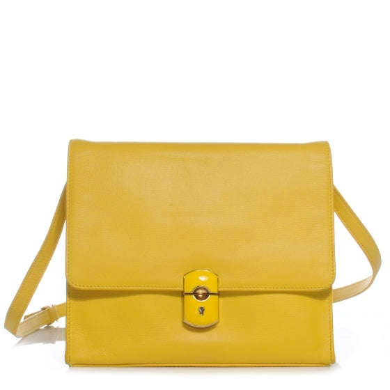 Balenciaga Agneau Padlock All Day Yellow 1 of 9