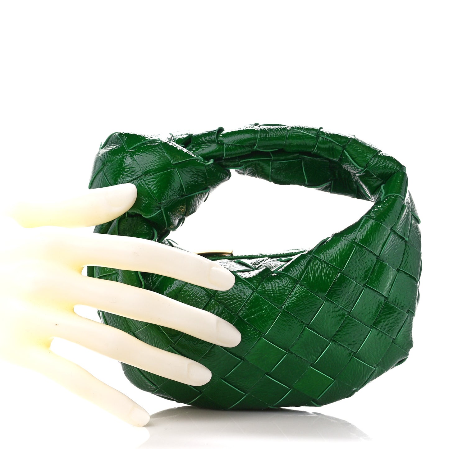 Textured Deerskin Intrecciato Candy Jodie Racing Green