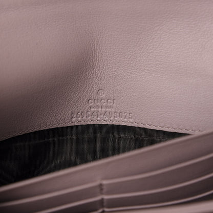 Gucci Soft Microguccissima Dice Chain Wallet Mauve 10 of 11
