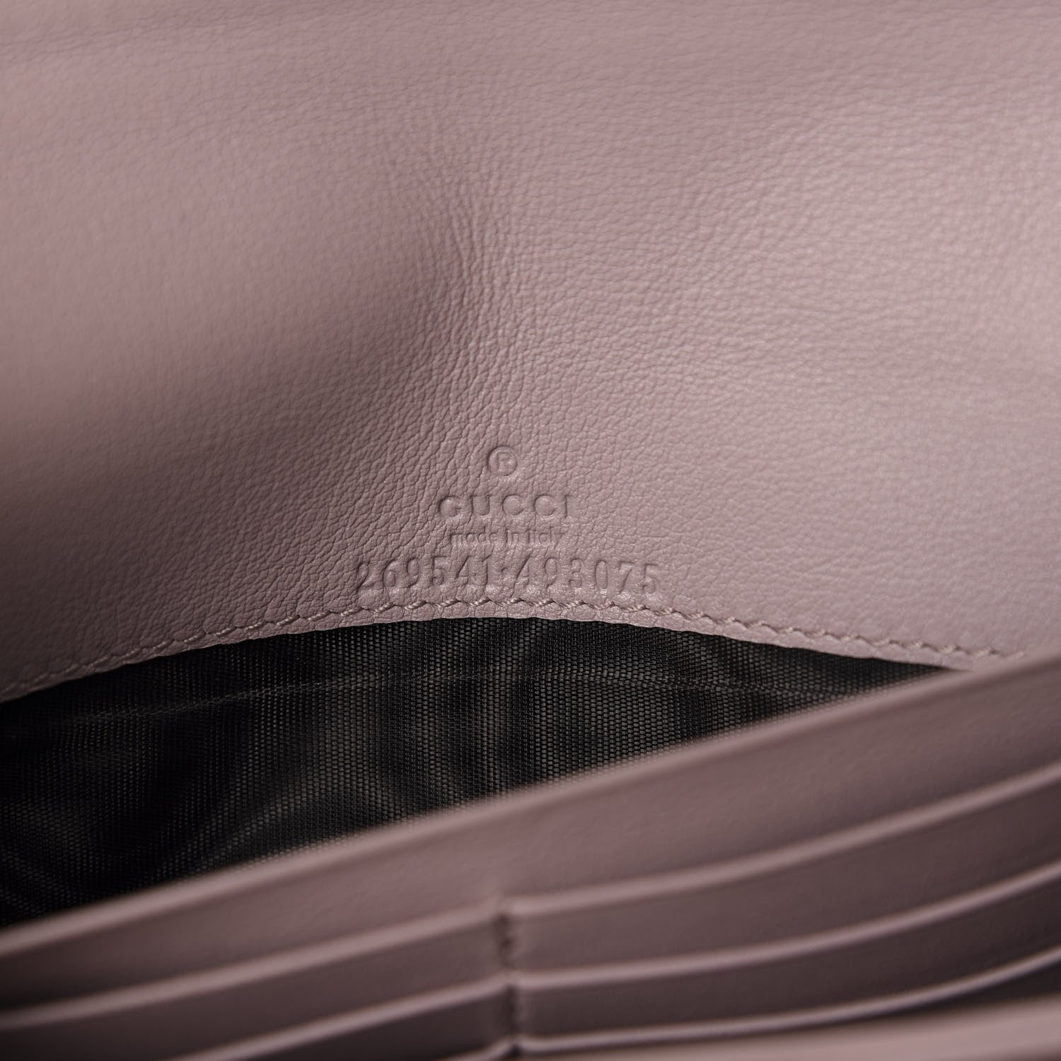 Gucci Soft Microguccissima Dice Chain Wallet Mauve 10 of 11