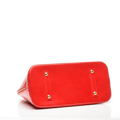 Louis Vuitton Vernis Alma GM Rouge Grenadine 4 of 12