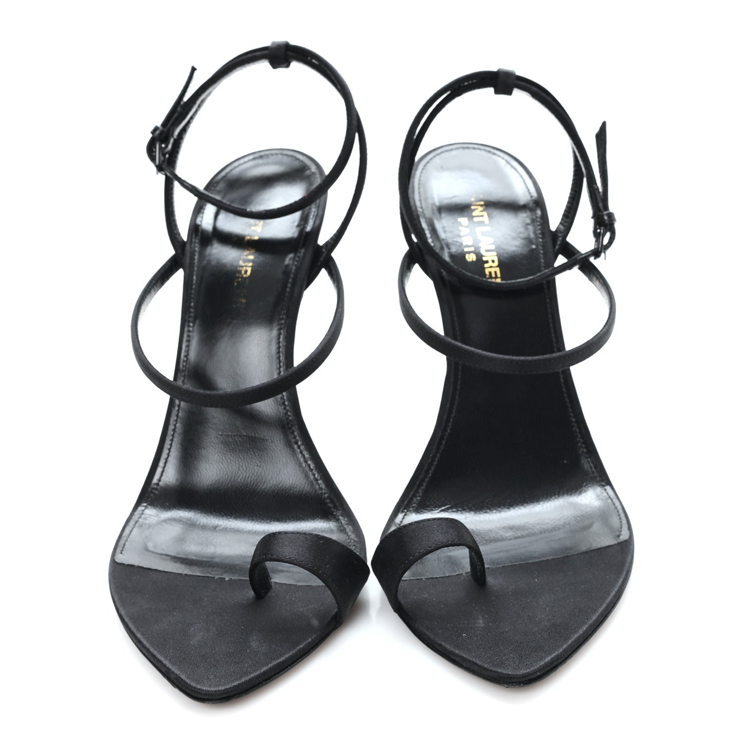 Crepe Satin Dive 110 Mule Sandals 38 Black