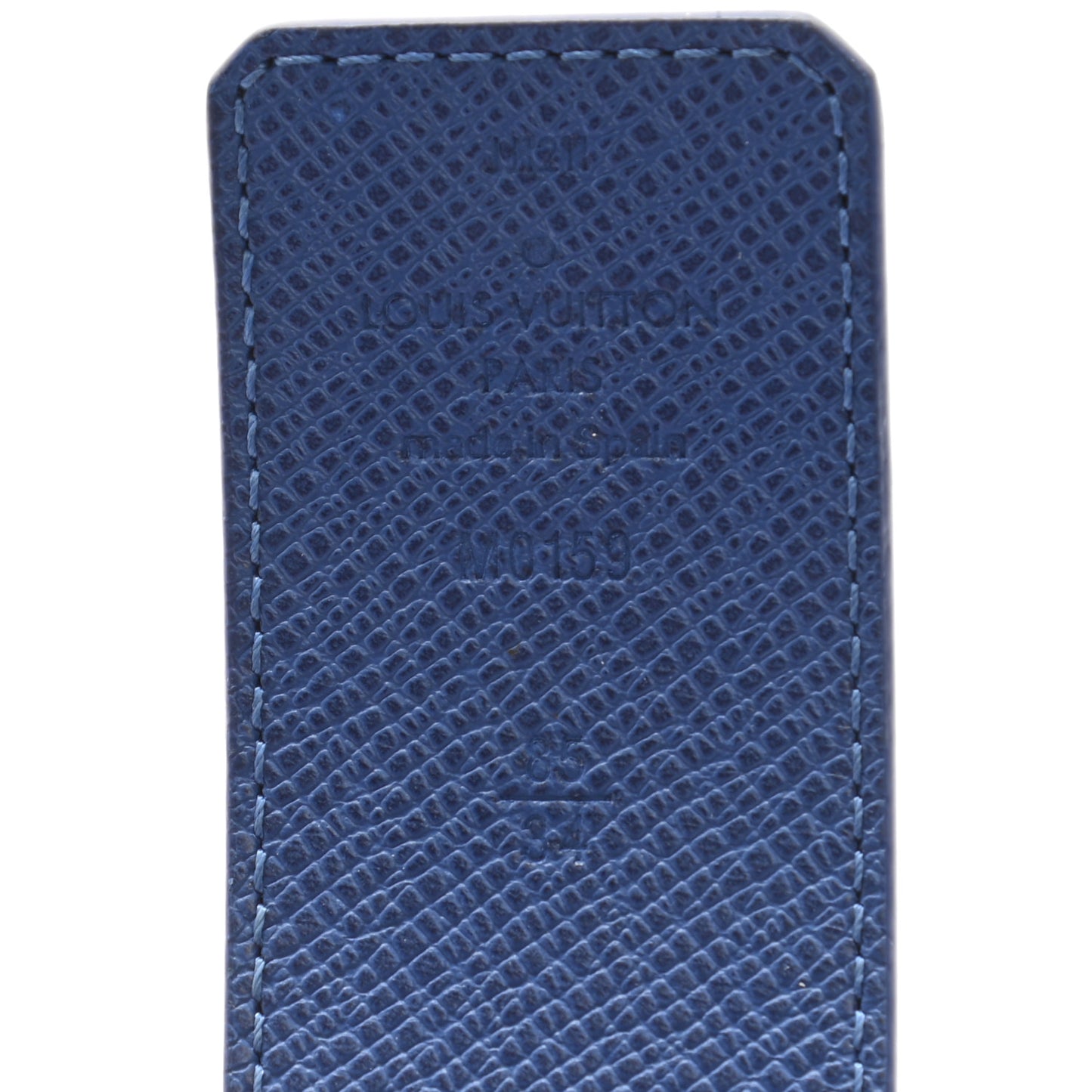 Monogram 40mm Reversible LV Initiales Belt 85 34 Cobalt Blue