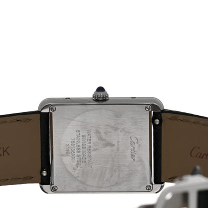 Cartier Stainless Steel Calfskin 27mm Tank Solo Quartz Watch 4 of 5